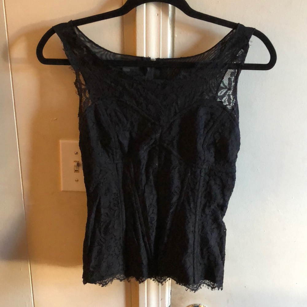 Black Lace Corset Bebe Top